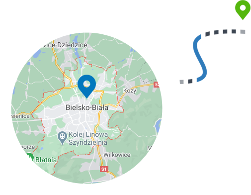 Bielsko-Biała - mapa