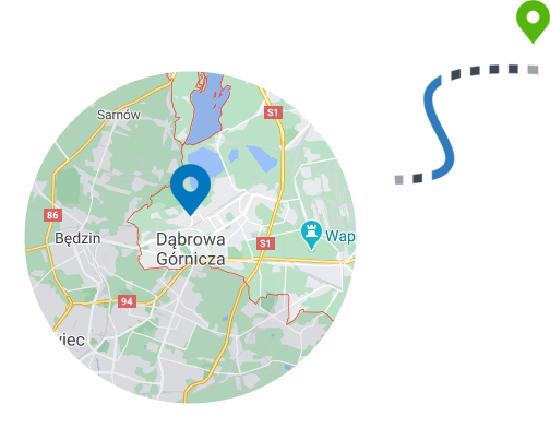 Dąbrowa Górnicza - mapa