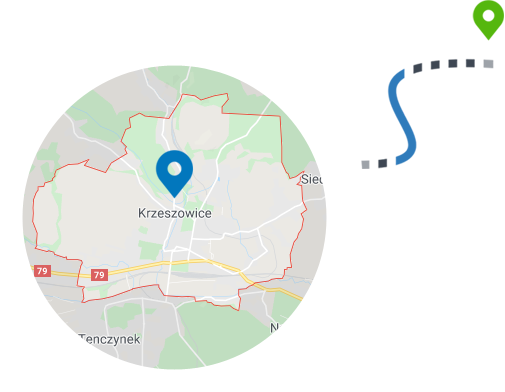 Krzeszowice - mapa