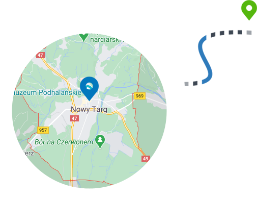 Nowy Targ - mapa