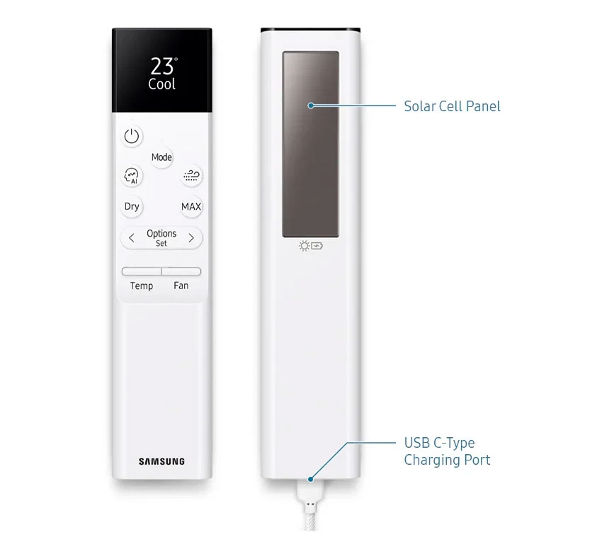Samsung Wind-Free Avant S2 Black – pilot SolarCell z ekologicznym ładowaniem