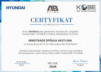 Certyfikat autoryzowanego instalatora HYUNDAI