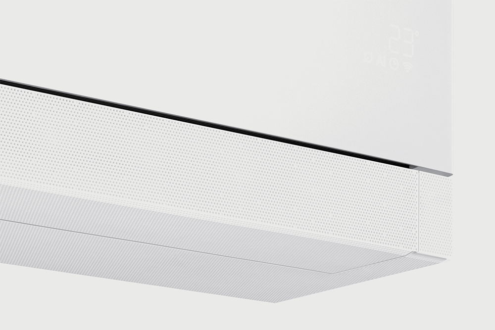 Działanie AI Motion Wind w klimatyzatorze Samsung WindFree Première+ Essential White