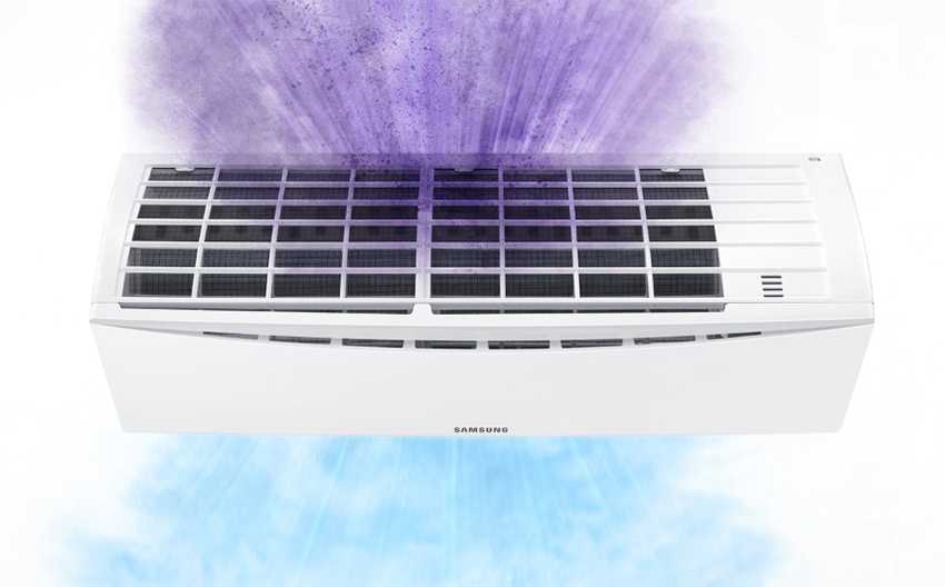 Oczyszczanie powietrza w klimatyzatorze Samsung