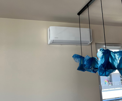 Jednostka wewnętrzna Panasonic zamontowana w mieszkaniu w Krakowie