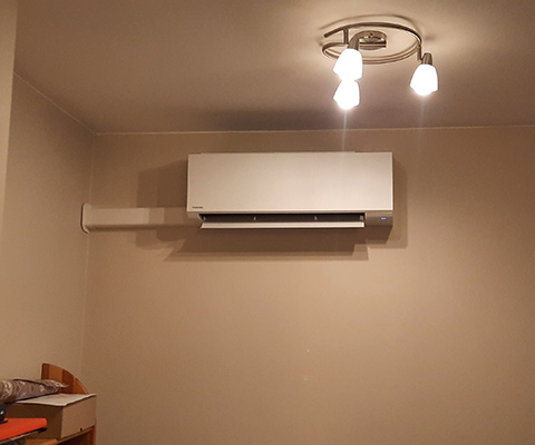 mieszkanie wrocławskie po montażu Toshiba