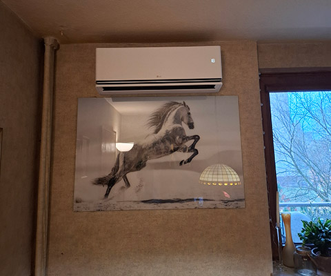 Jednostka wewnętrzna LG zamontowana w Lubuskim salonie
