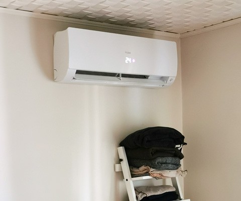 Jednostka wewnętrzna Haier zamontowana w domu w Białymstoku