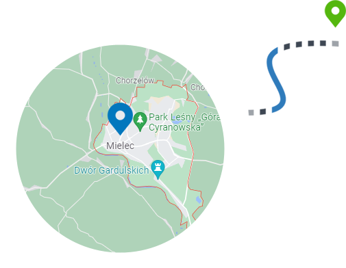 Mielec - mapa