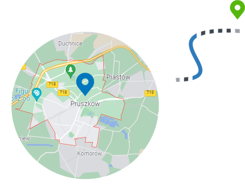 Pruszków - mapa