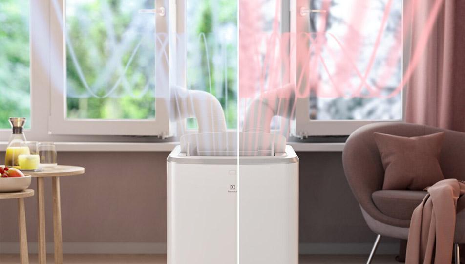Klimatyzator Electrolux podczas grzania pomieszczenia