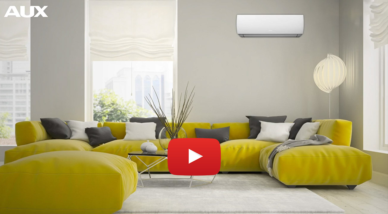 filmik prezentujący klimatyzator AUX
