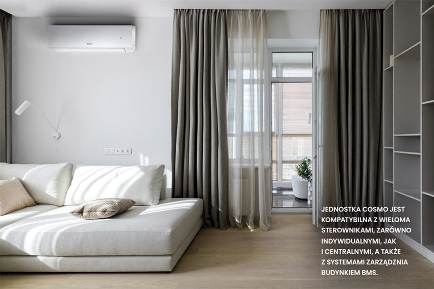 Aranżacja klimatyzacji GREE Cosmo