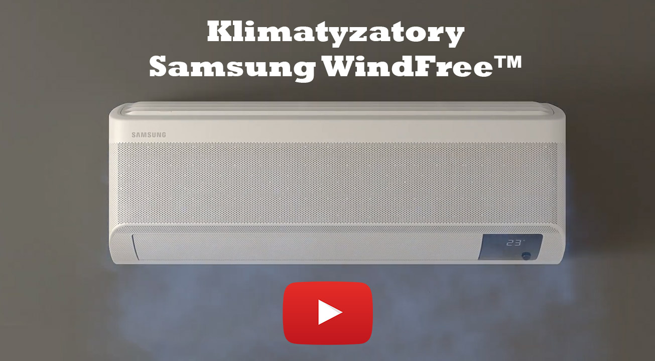filmik prezentujący klimatyzator Samsung
