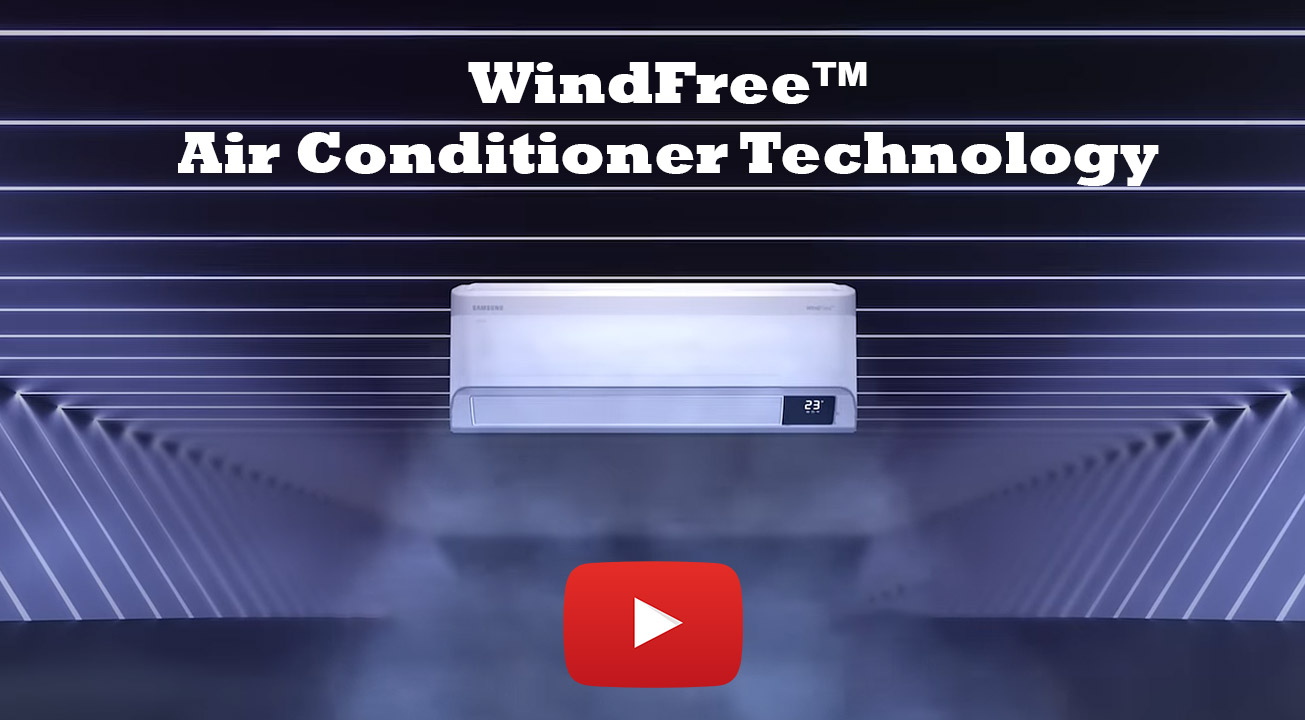 filmik prezentujący klimatyzator Samsung