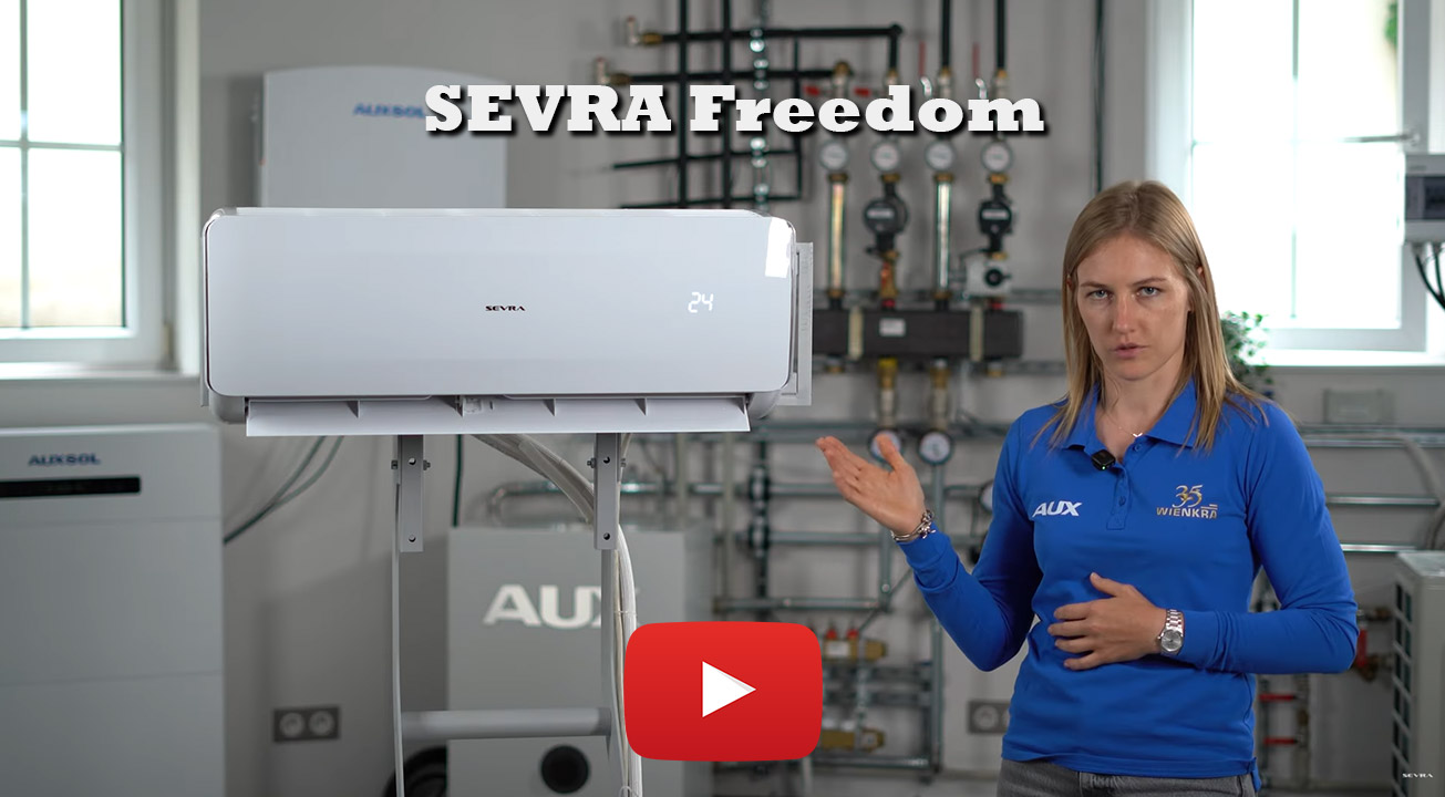 filmik prezentujący klimatyzator SEVRA Freedom