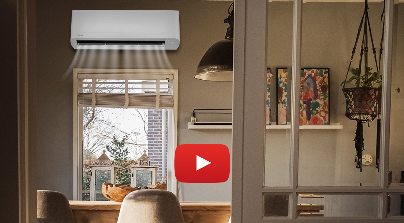filmik prezentujący klimatyzator Toshiba