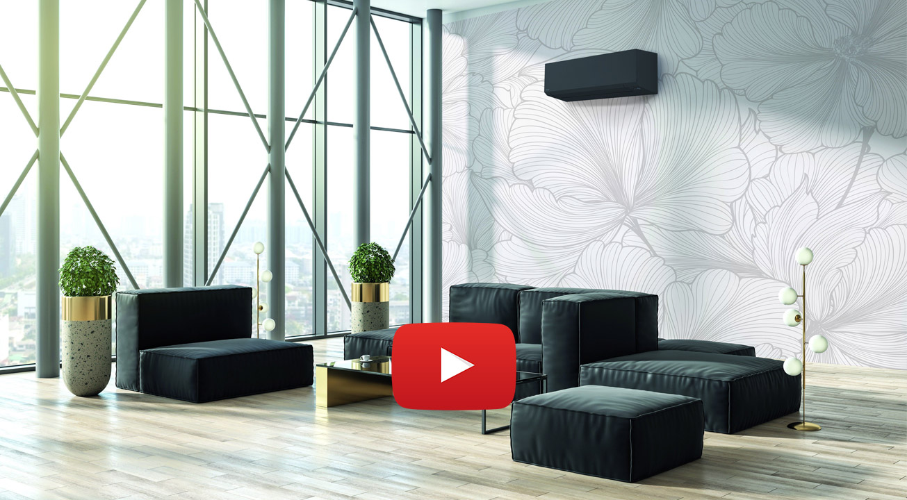 filmik prezentujący klimatyzator Toshiba