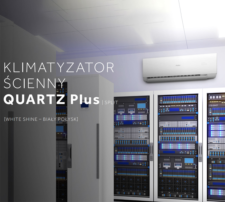 klimatyzator Haier Quartz Plus w serwerowni