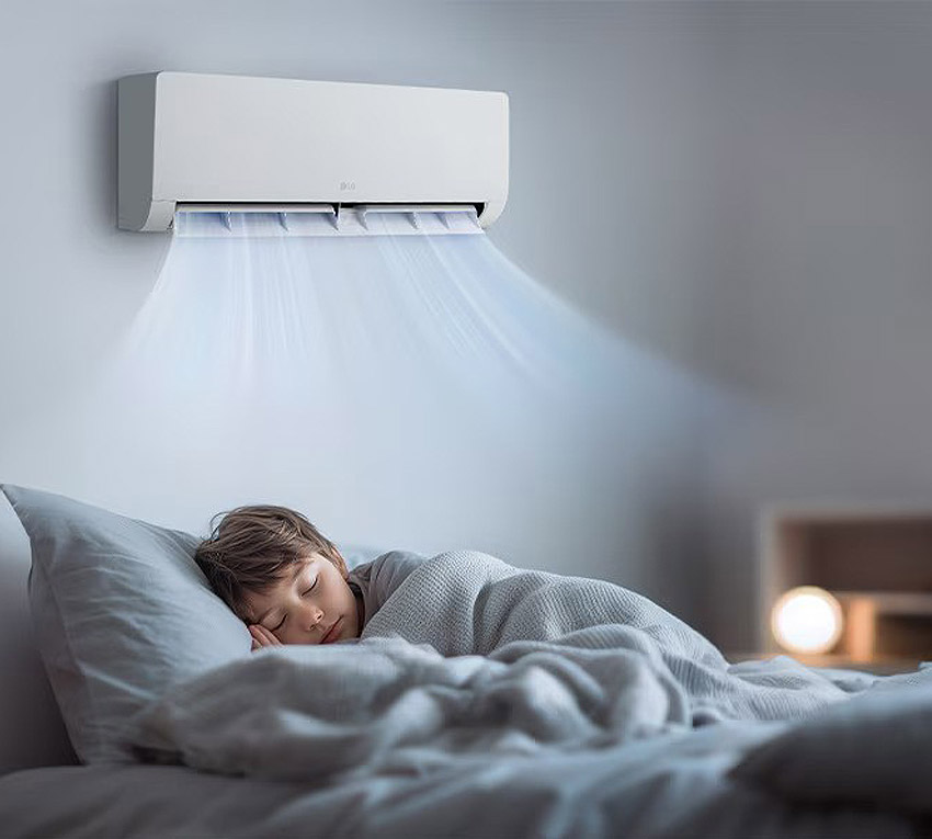 Tryb snu w LG Dualcool WZ