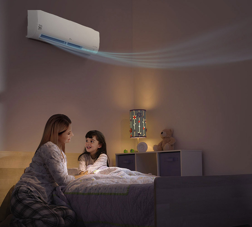 Nawiew 3D i Comfort Air w LG Dualcool Standard 2