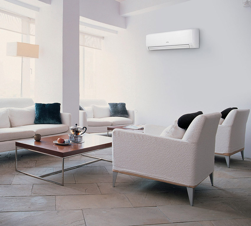 kompaktowe wymiary klimatyzatora Fujitsu Eco KNCA