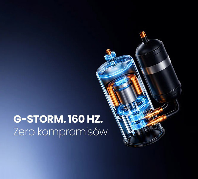Sprężarka G-STORM 160 Hz w Gree G-Time