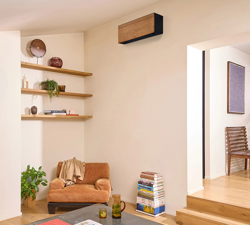 Flash Streamer i filtry Daikin Stylish Dark Wood oczyszczające powietrze z alergenów i nieprzyjemnych zapachów
