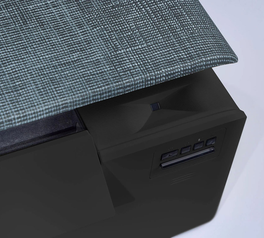 Efekt Coanda i inteligentny nawiew Daikin Stylish Grey Fabric zapewniający komfort bez przeciągów