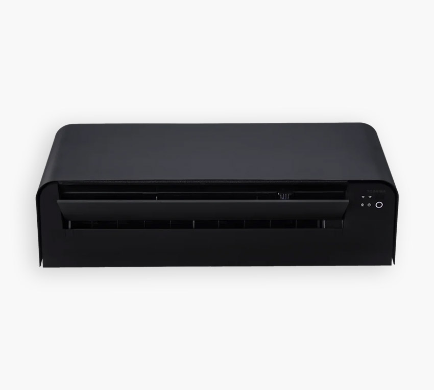 Toshiba Shorai Curve Black – czarny klimatyzator z technologią Hada Careflow i 3D Airflow zapewniającą równomierny nawiew