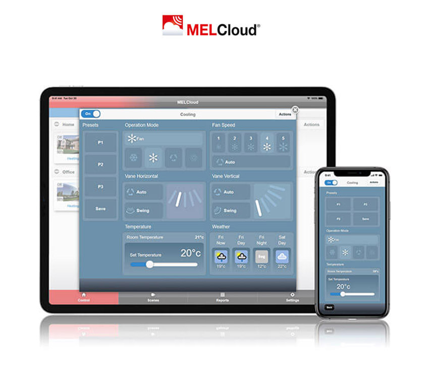 Mitsubishi Standard MSZ-AY z aplikacją MELCloud i wbudowanym modułem Wi-Fi