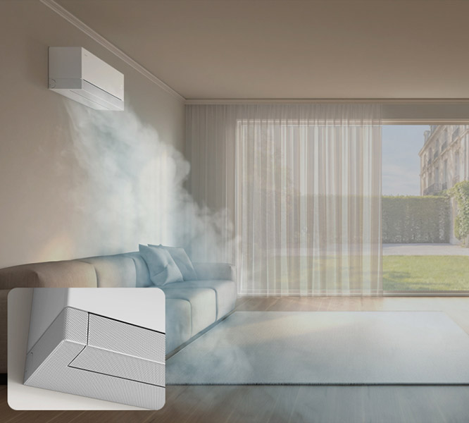 Technologia WindFree w klimatyzatorze Samsung WindFree Première+ Essential White