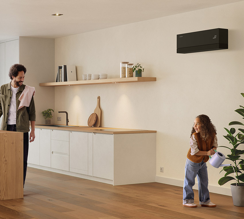 Cicha praca klimatyzatora Samsung WindFree Première+ Soapstone Charcoal od 16 dB(A)