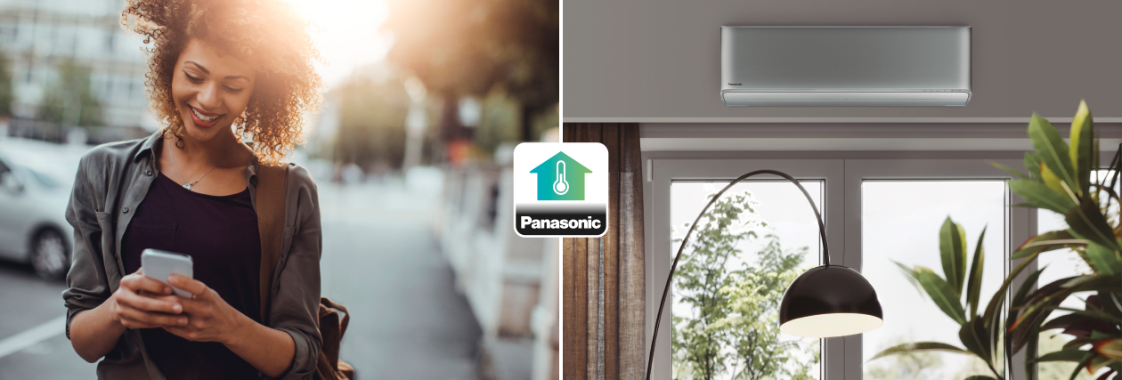 Zdalne sterowanie klimatyzacją w Panasonic Comfort Cloud – ilustracja producenta