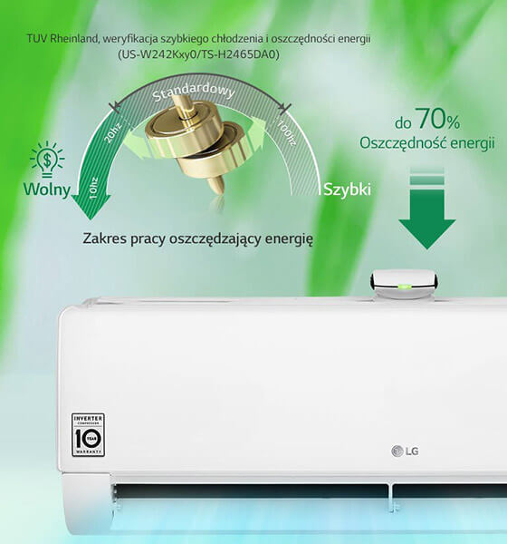 Cicha praca klimatyzatora LG Dualcool