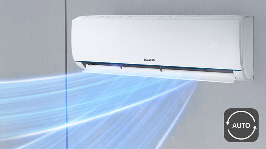 Automatyczny nadmuch dwukierunkowy w Samsung AR35 5,3 kW