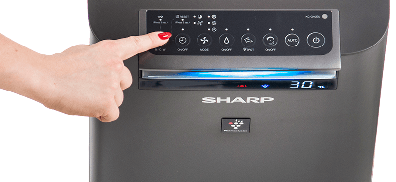 Sharp KC-G40EUH panel sterowania