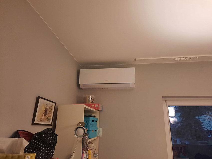 Klimatyzator Gree Clivia White po zamontowaniu