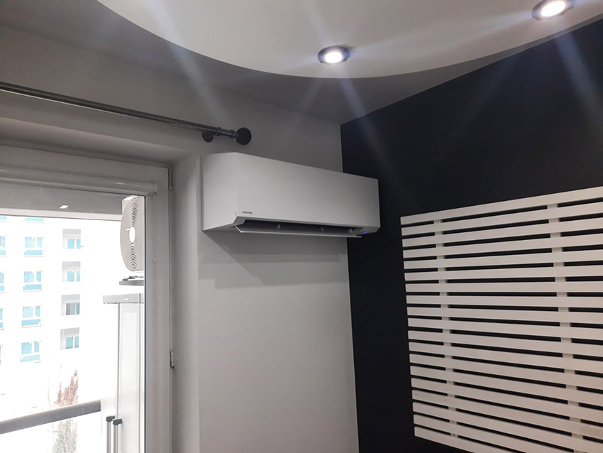 Klimatyzator Toshiba Shorai Edge White po zamontowaniu