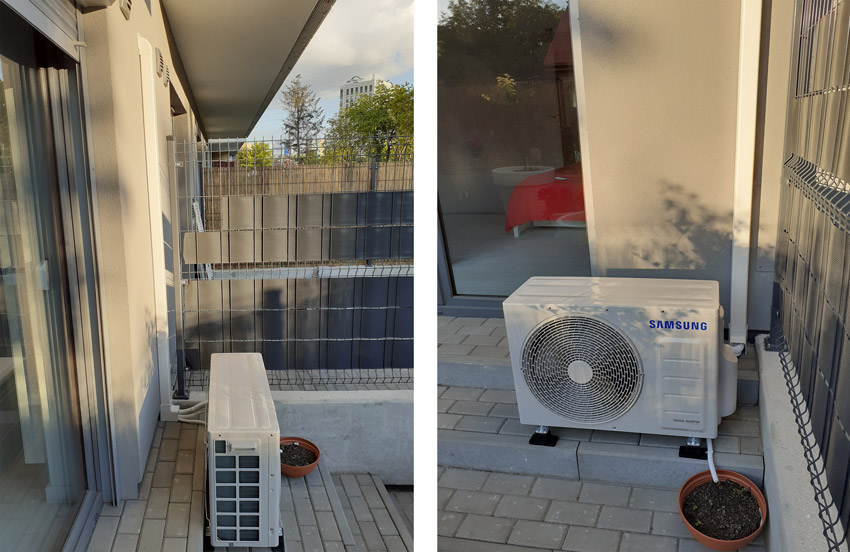 Jednostka zewnętrzna Samsung Wind-Free Avant - montaż