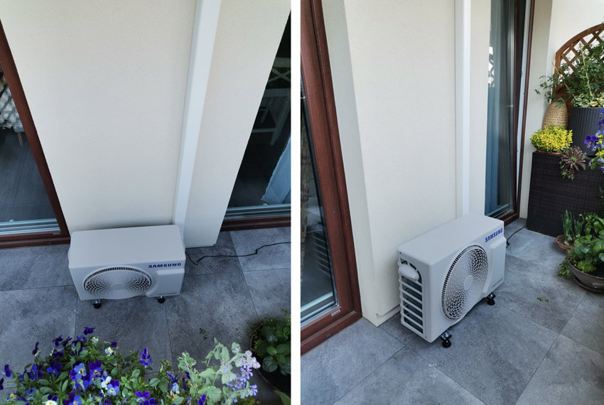 Jednostka zewnętrzna Samsung Wind-Free Comfort - montaż