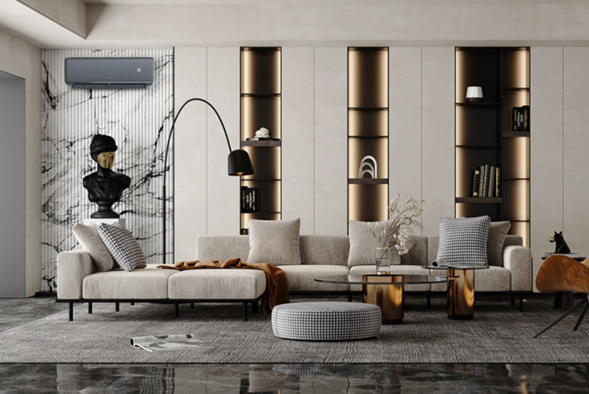 Aranżacja klimatyzatora Aux Q-Smart Premium Grey