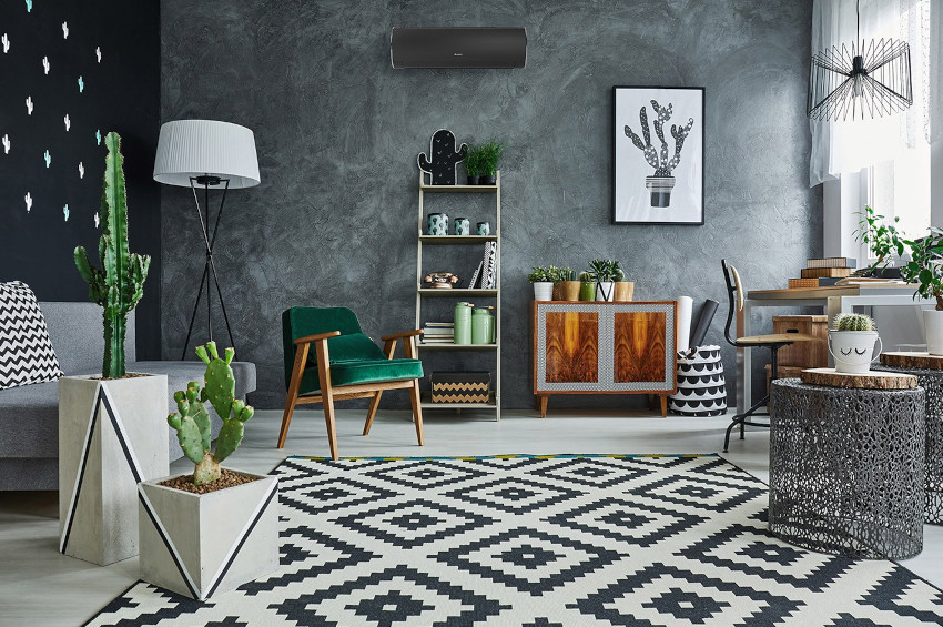 Aranżacja klimatyzatora Gree Fairy Dark