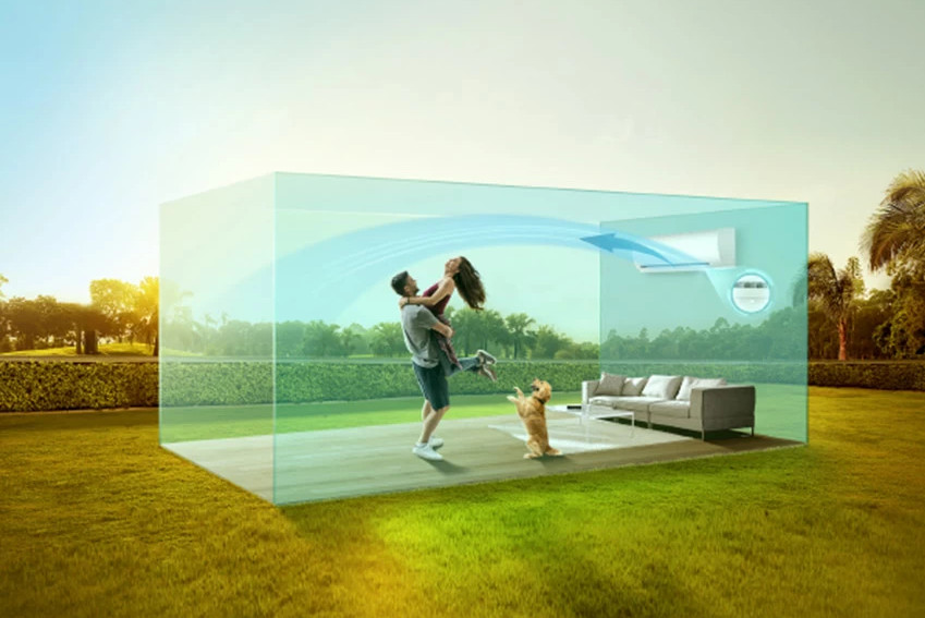 Aranżacja klimatyzatora Haier Expert Plus