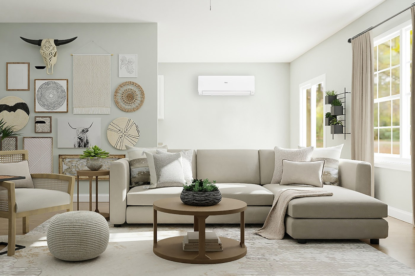 Aranżacja klimatyzatora Haier Flexis Plus White Shine