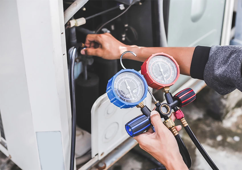 Sprawdzanie ilości czynnika chłodniczego