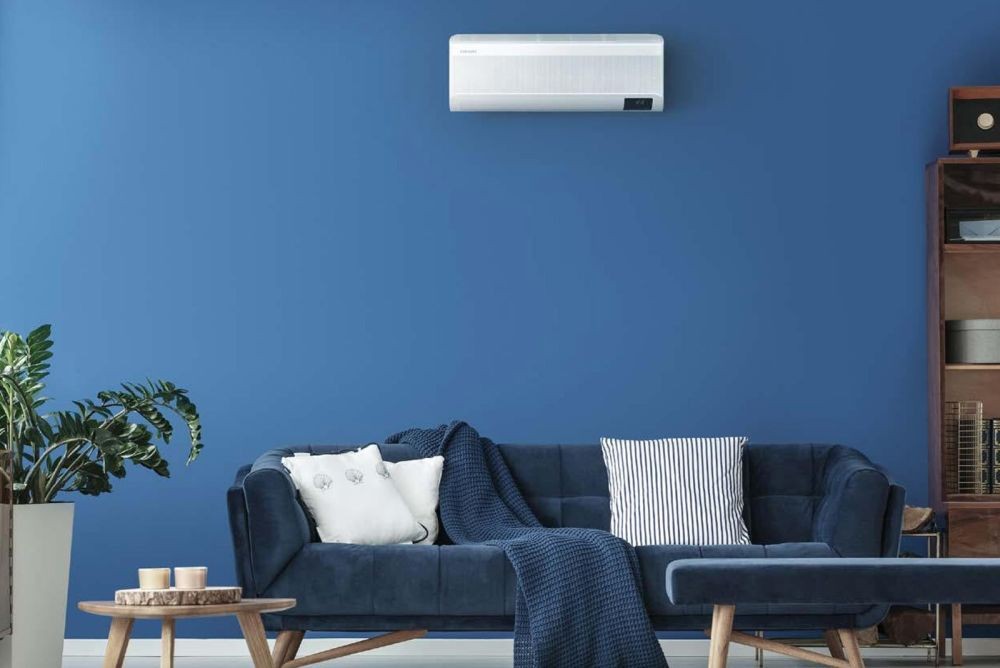 Klimatyzacja multisplti Samsung - aranżacja w salonie