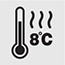 Funkcja ogrzewania SMART 8°C