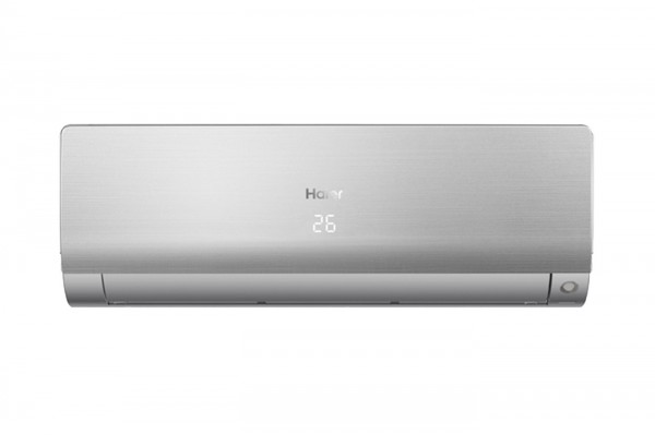 Klimatyzator ścienny Haier Flexis Plus Silver Shine, widok z przodu