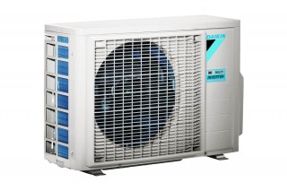 Daikin Emura White jednostka zewnętrzna, widok z boku